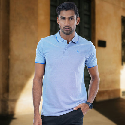 Blue light stripe Polo