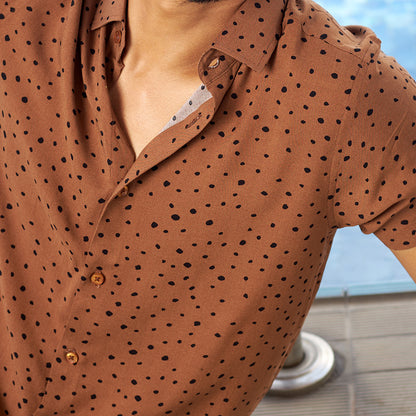 Urban Mustard Print Shirt