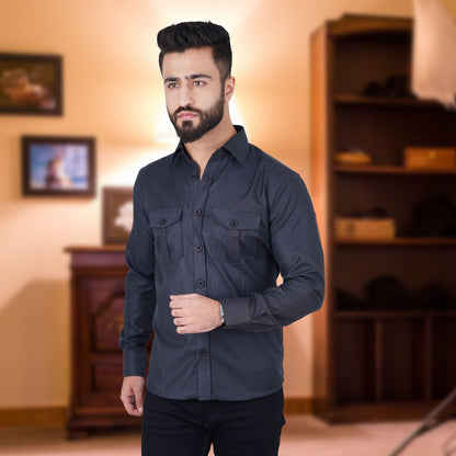 Premium Retro Black Full Shirt