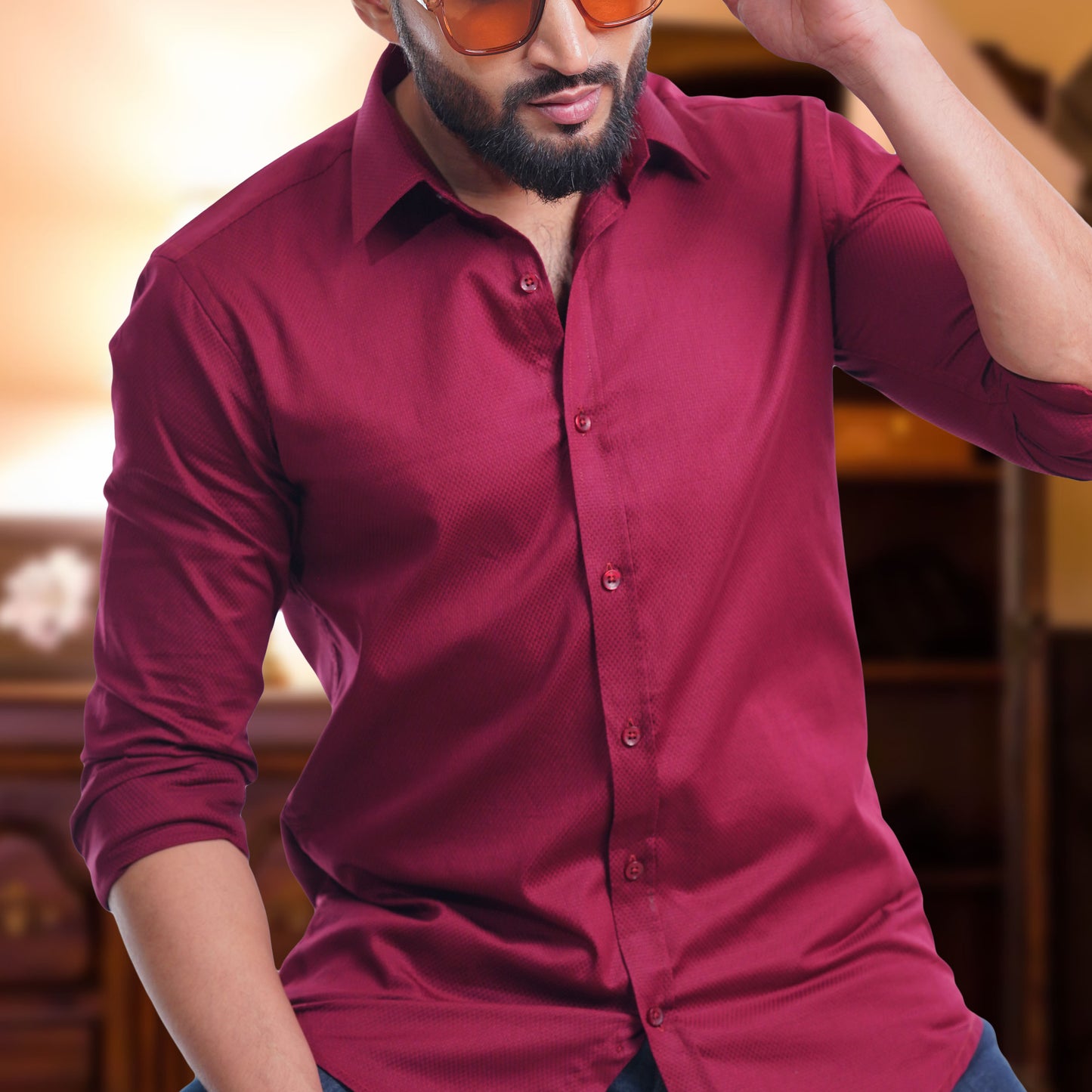 Premium Red Wine Full Shirt