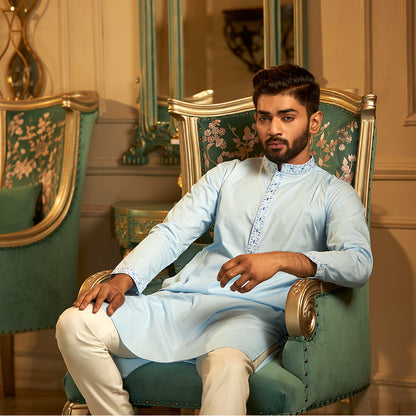 Premium Sky Blue Panjabi