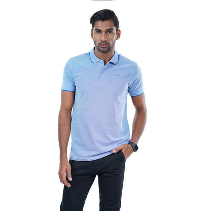 Blue  navy blue stripe Polo